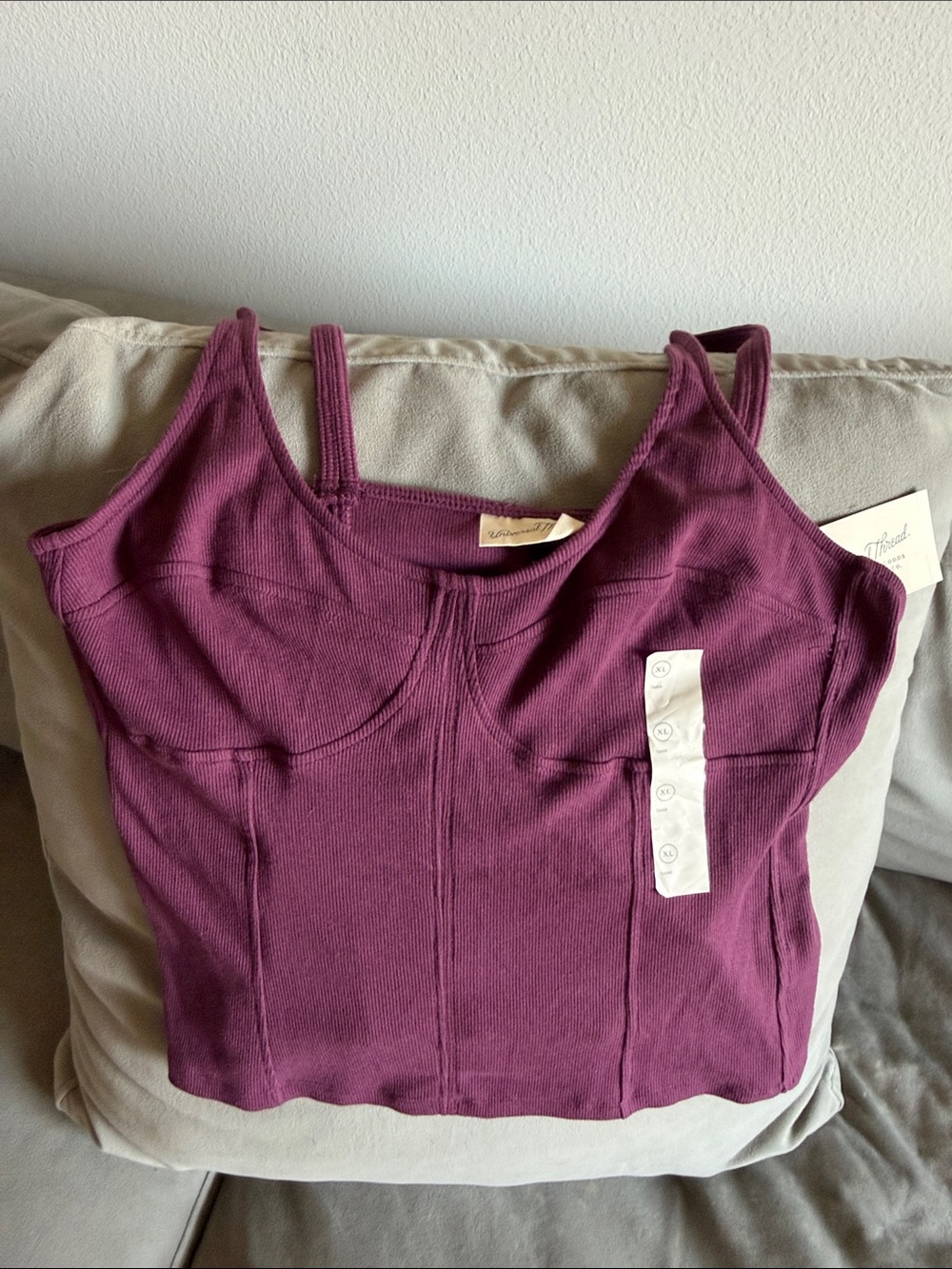 Universal Thread Plum Ribbed Tank Top